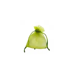 GENERICO - Bolsa De Organza Verde 6pcs 13x18cm