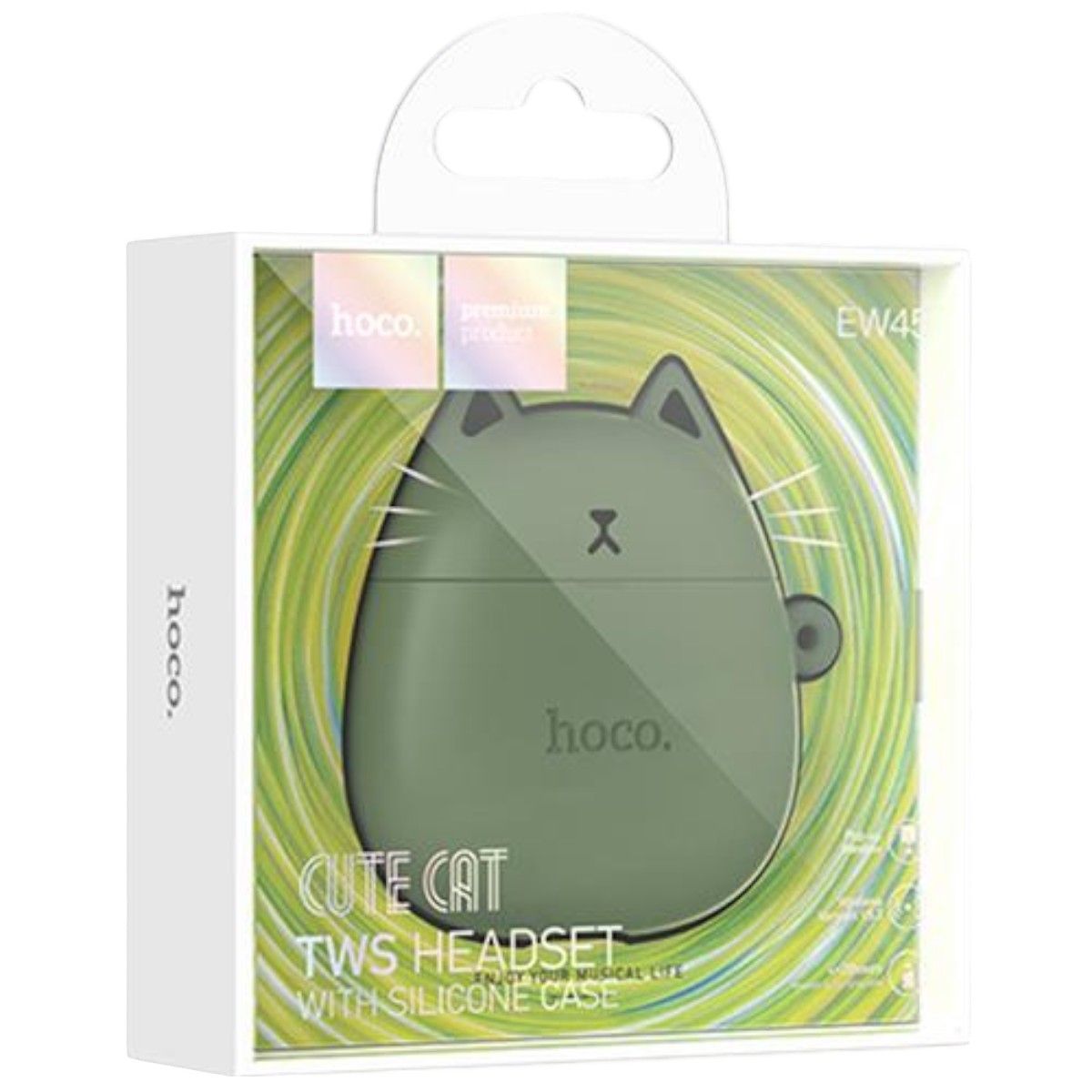 HOCO - Audifonos Bluetooth Tws Hoco Ew45 Gato Verde