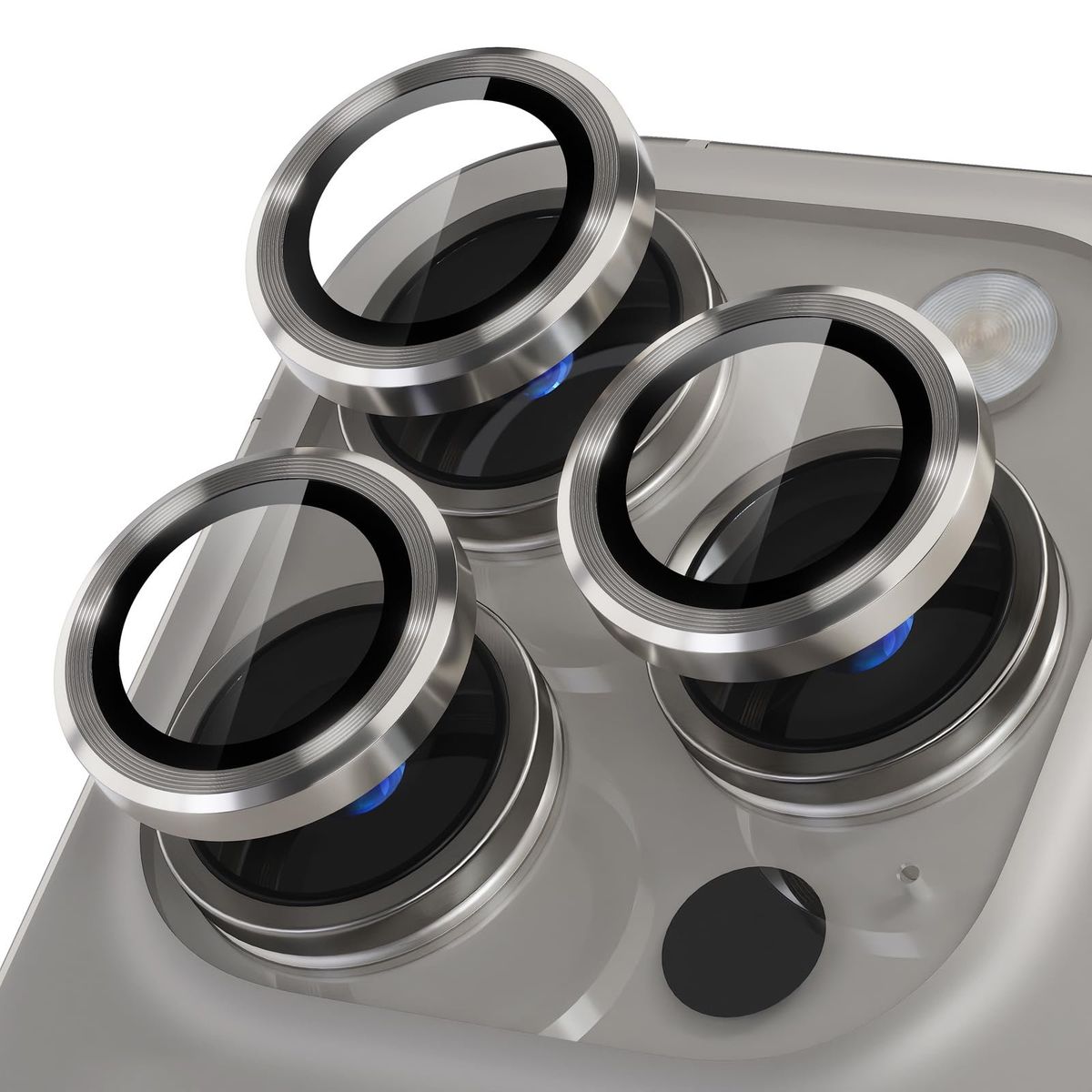 GENERICO - Protector de Lentes Para iPhone 16 Pro-16 Pro Max - Titanio