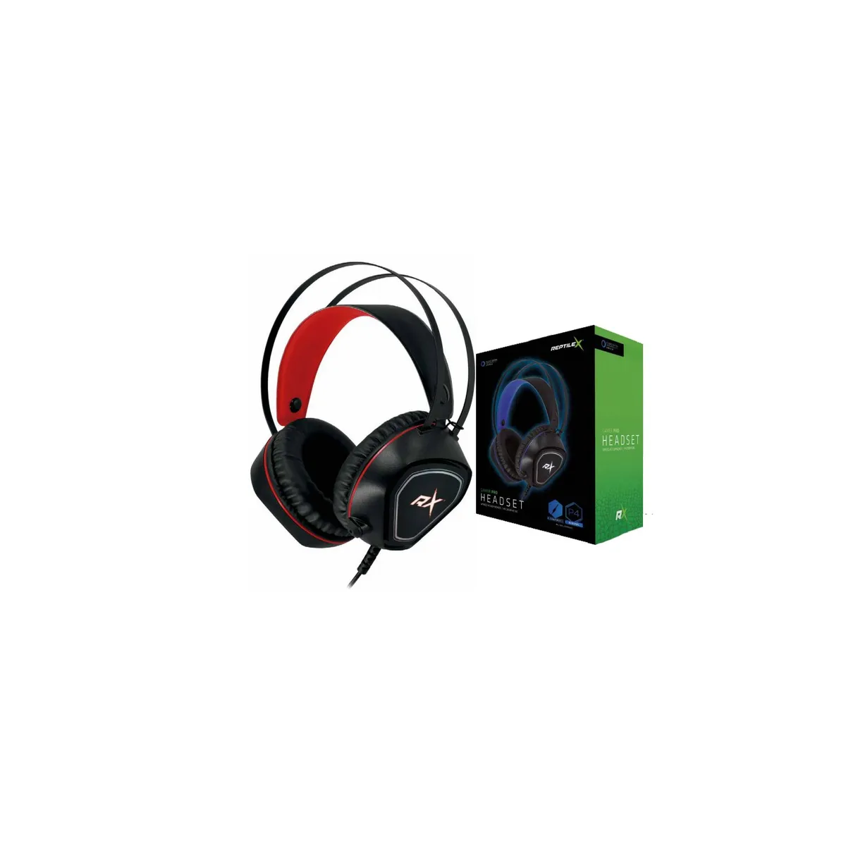 REPTILEX - Audífonos Gamer Para Consolas Conector 35mm Color Rojo - SC