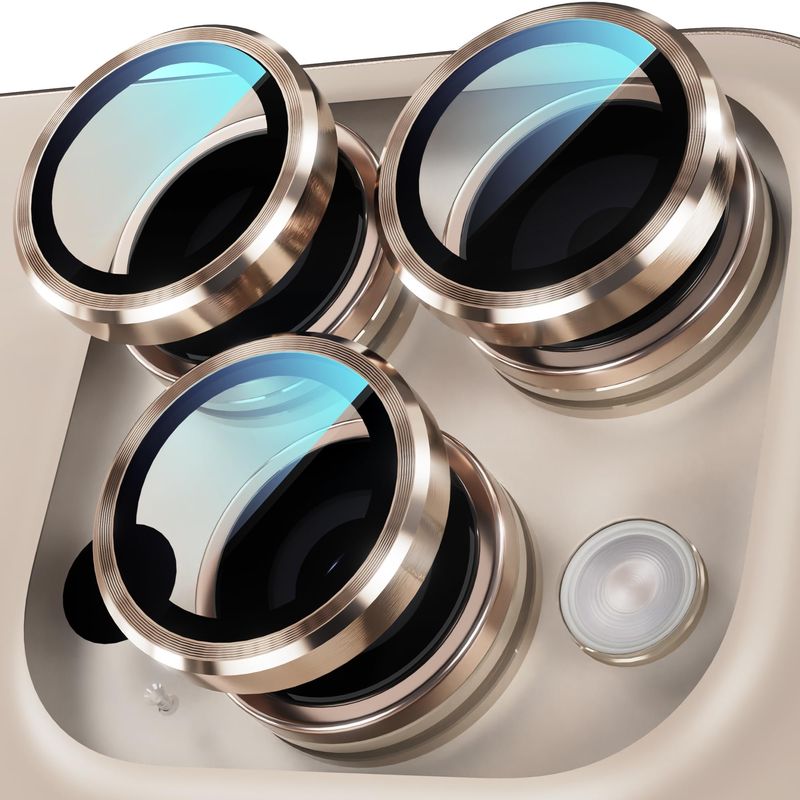 GENERICO - Protector de Lentes Para iPhone 16 Pro-16 Pro Max-Desert
