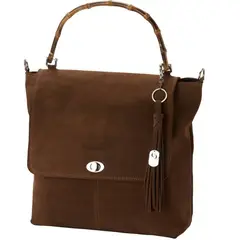 CLAUDIA CERDA - Cartera Sara Bag hermosa y delicada cartera en suave reno cafe