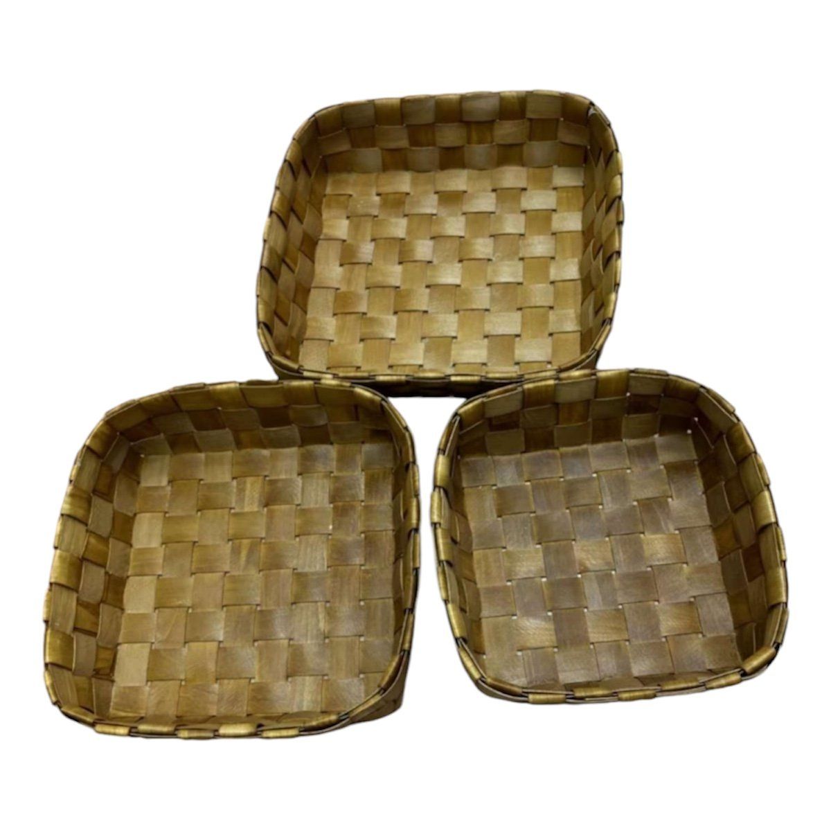 GENERICO - Cesta O Macetero De Bambú Set De 3 A3