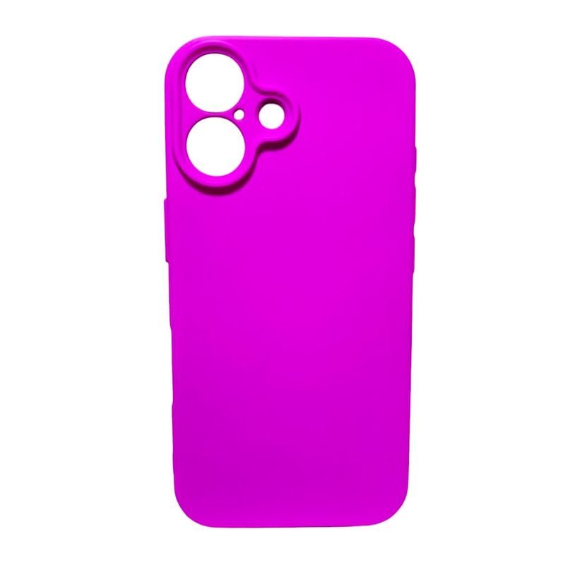 GENERICO - Protector Carcasa Silicona Antishock para iPhone 16 - Violeta