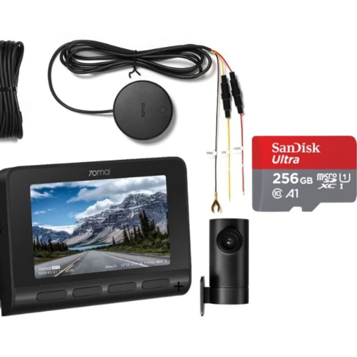 70MAI - Kit Cámara De Auto 70mai A810-Up04 4g-Cámara Trasera Rc12-sd 256 GB