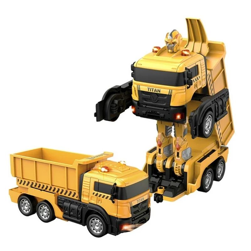 GENERICO - CAMION CONTROL REMOTO VOLQUETE TRANSFORMER JUGUETE