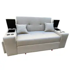 DKORA - SOFA CAMA POSAVASOS BEIGE LINO