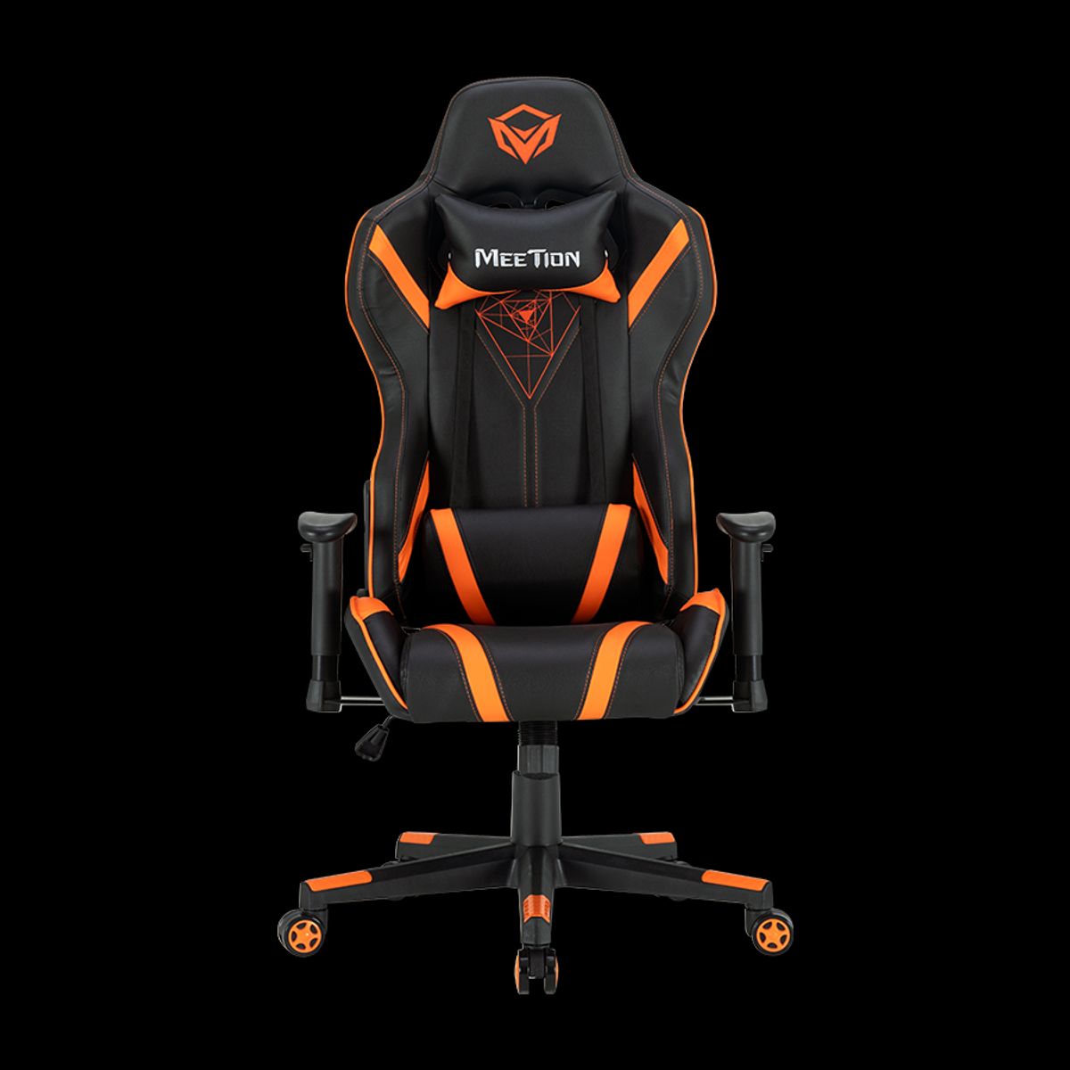 MEETION - Silla Gamer Profesional Meetion CHR15 Reclinable 180º - Naranja