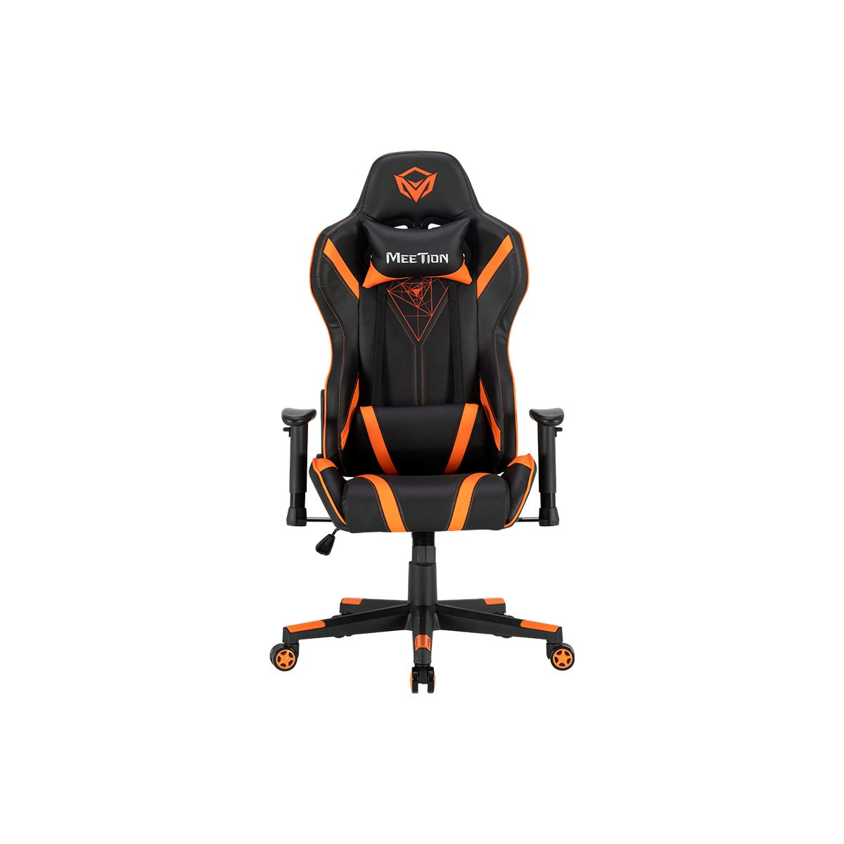 MEETION - Silla Gamer Profesional Meetion CHR15 Reclinable 180º - Naranja