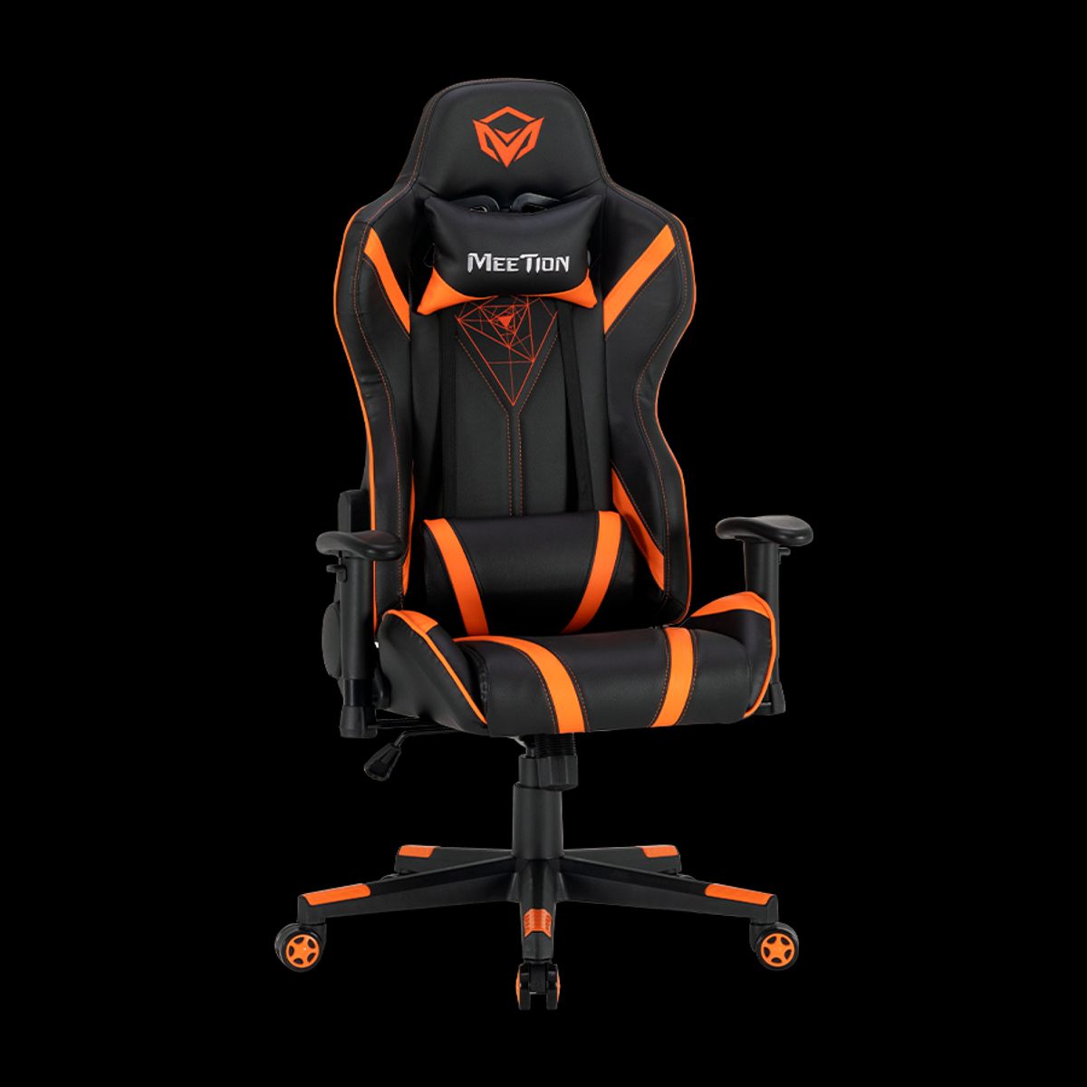 MEETION - Silla Gamer Profesional Meetion CHR15 Reclinable 180º - Naranja