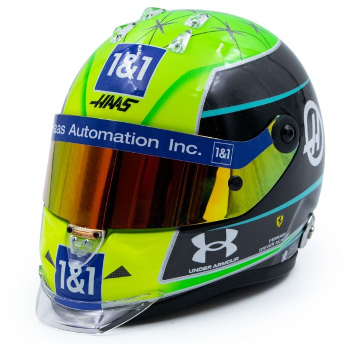 SCHUBERT - Casco Colección Formula 1 Mick Schumacher 2022 Haas Esc 1:2
