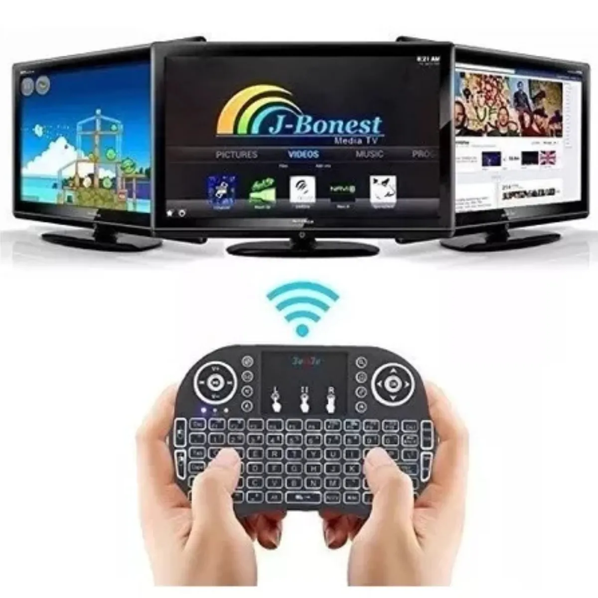 GENERICO - Mini Teclado Inalámbrico TVPC
