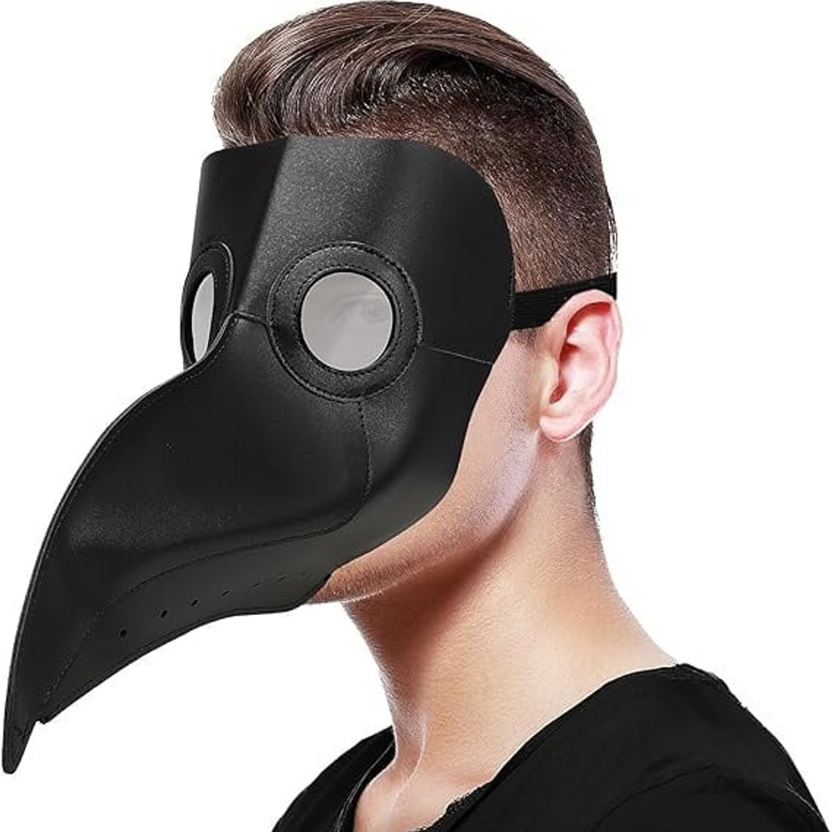 KUANGYE - Máscara Peste Negra Plague Doctor Para Halloween Cosplay