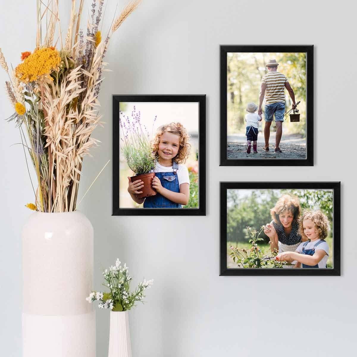 KUANGYE - Pack 5 Marco Para Foto Portaretrato Tamaño Decoración Cuadro