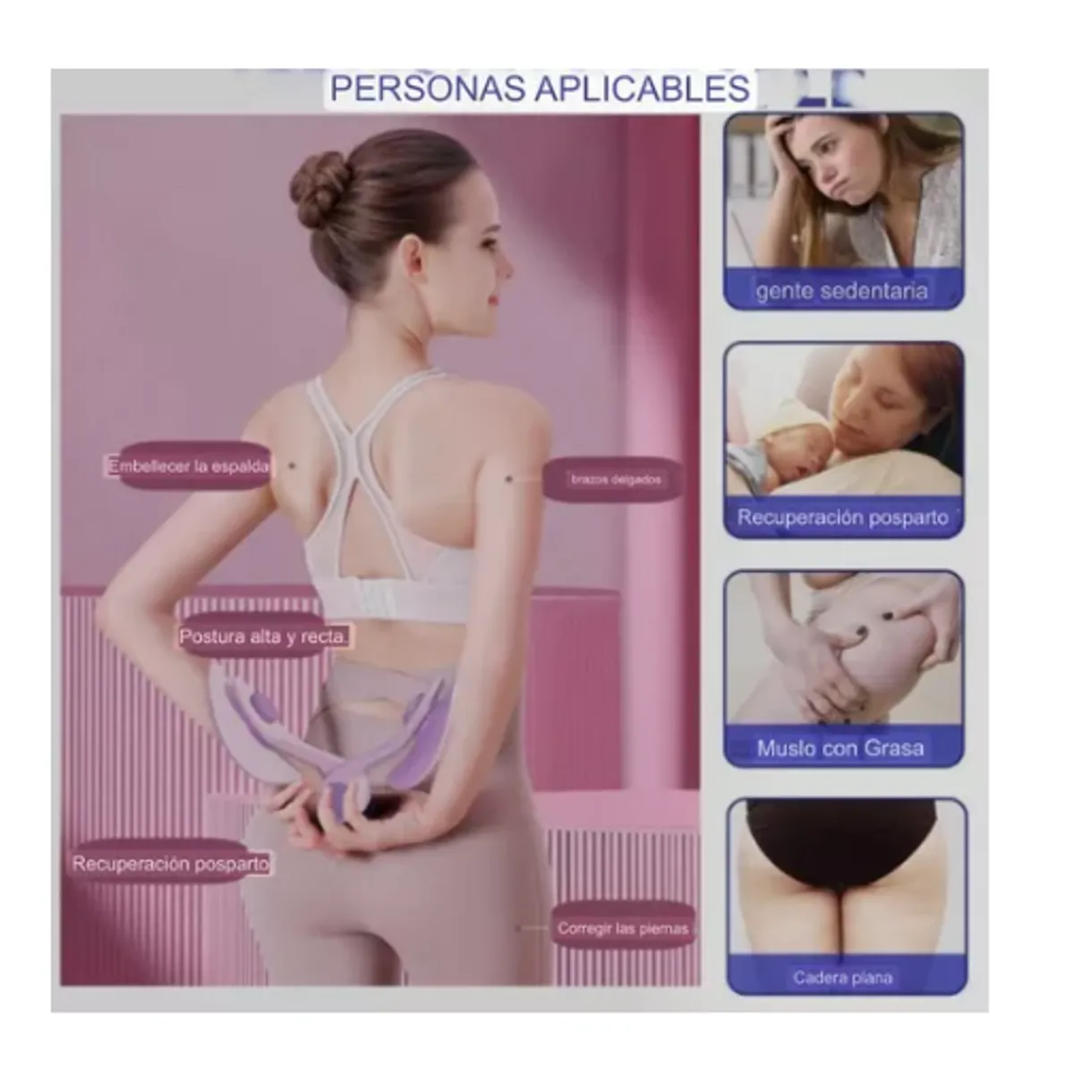 GENERICO - Entrenador De Cadera Entrenador De Piso Pelvico VIOLETA