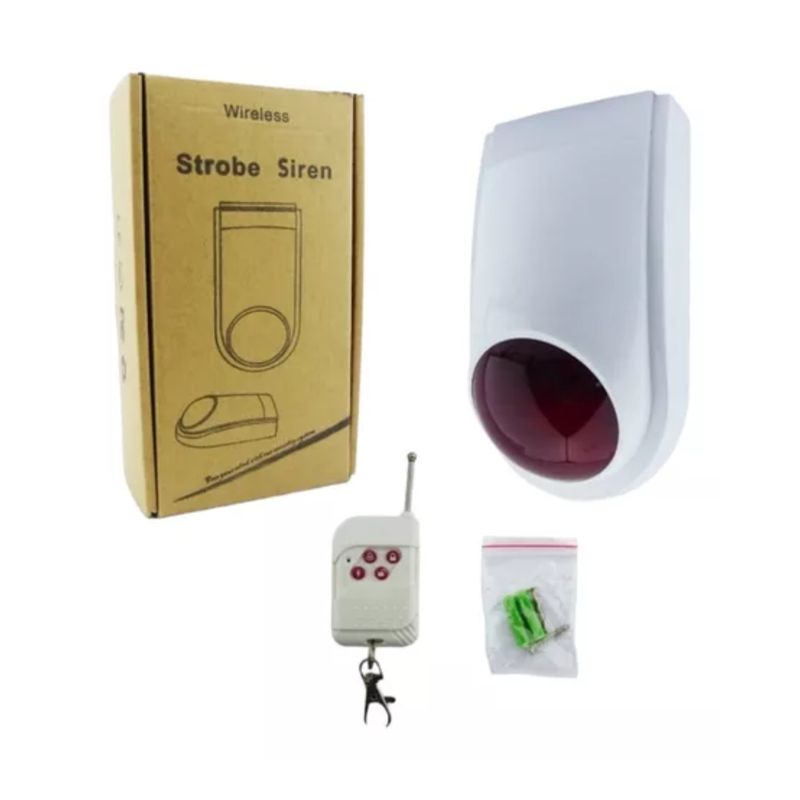GENERICO - Sirena Alarma Inalámbrica Comunitaria Con Control Remoto