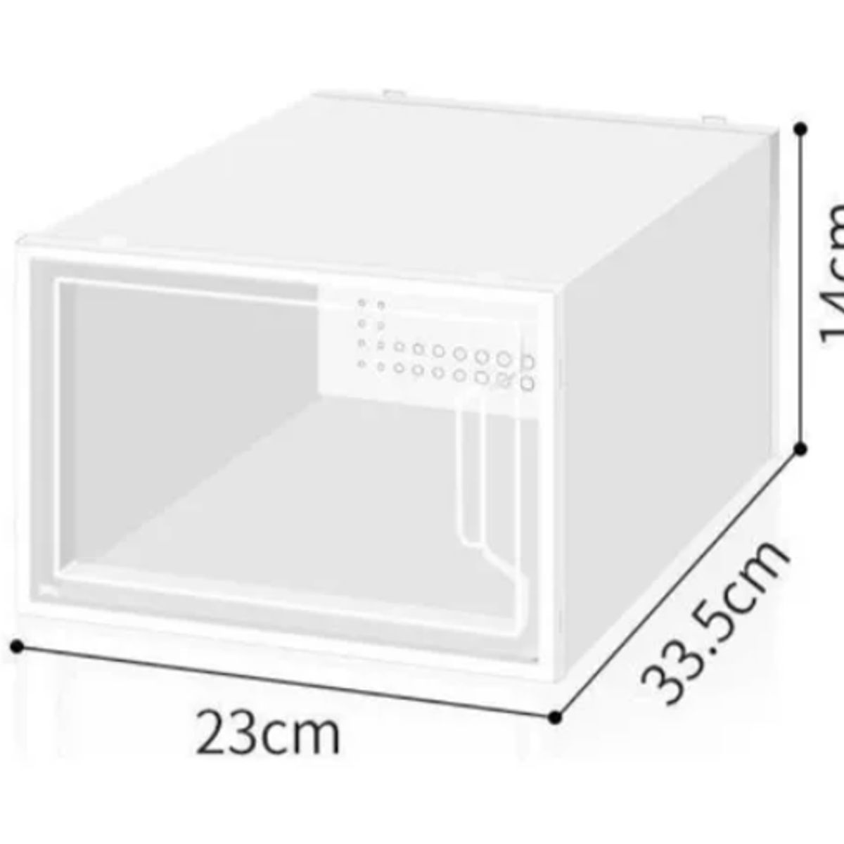 GENERICO - Set 4 Caja Organizadora De Zapatos Apilables Y Firme BLANCO