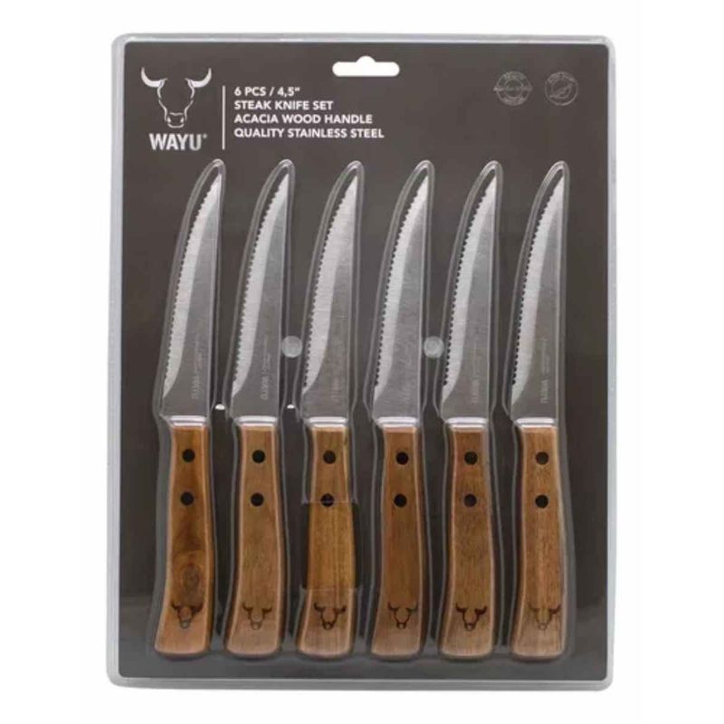 WAYU - SET CUCHILLOS PRM 6 PIEZAS WAYU