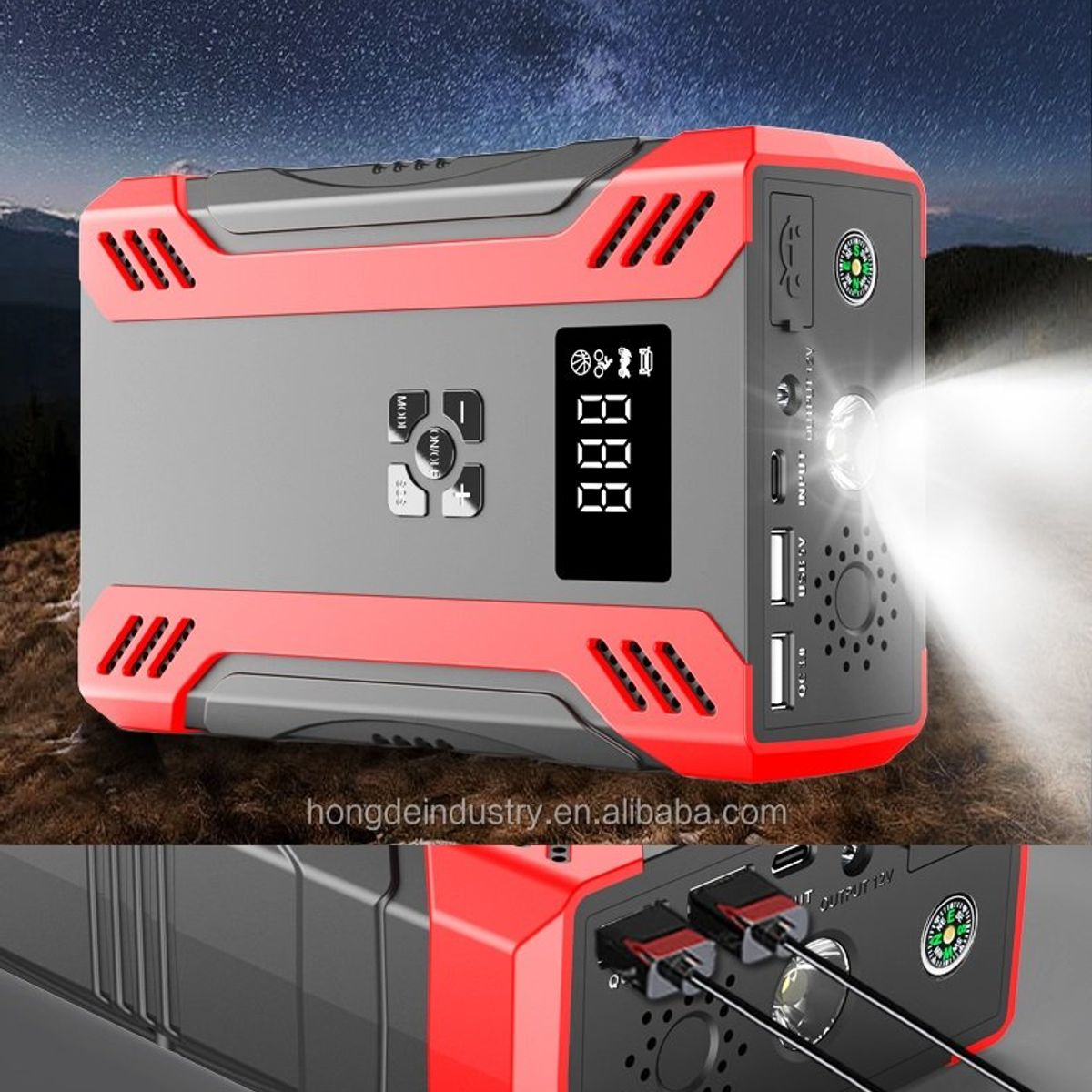 GENERICO - Partidor De Bateria para vehículos + compresor de aire