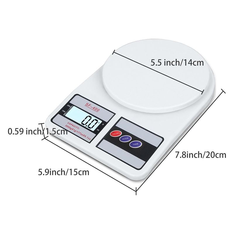 GENERICO - Balanza Pesa Electrónica Portátil Doméstico Para Cocina