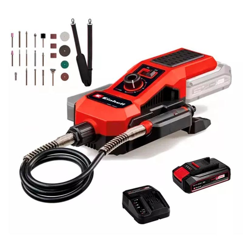 EINHELL - Herramienta Rotativa Mini Torno Multiuso 18v Bat + Carg