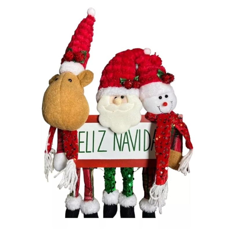 GENERICO - Adorno Colgante Feliz Navidad Decoración Puerta Hogar Pascuero