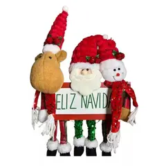 GENERICO - Adorno Colgante Feliz Navidad Decoración Puerta Hogar Pascuero
