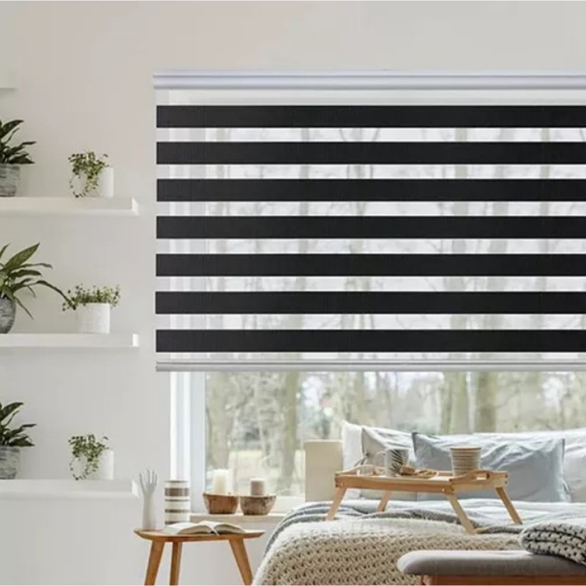 GENERICO - Cortina Roller Black Out 80X180Cm Negro