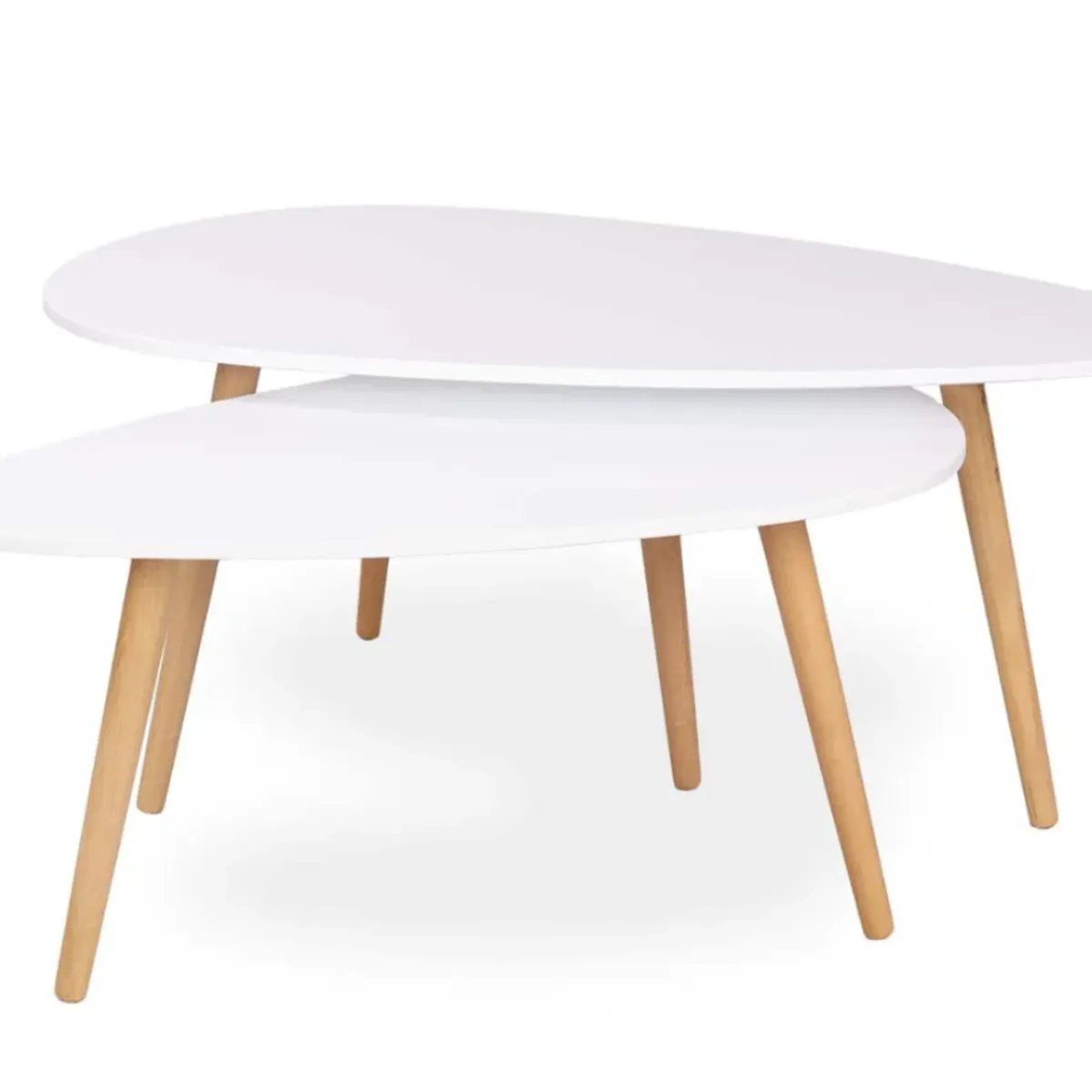 HABITA2 CHILE - Mesa de centro Twin-Blanca