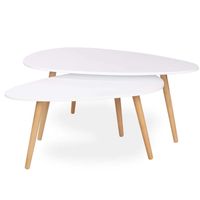 Mesa de centro Twin-Blanca