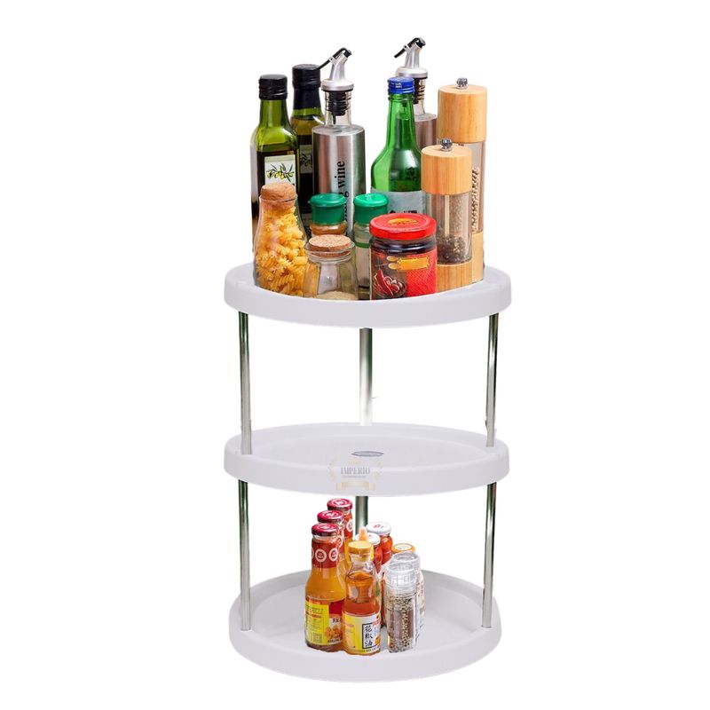 GENERICO - Especiero 3 Niveles Condimentos Giratorio 360° Organizador