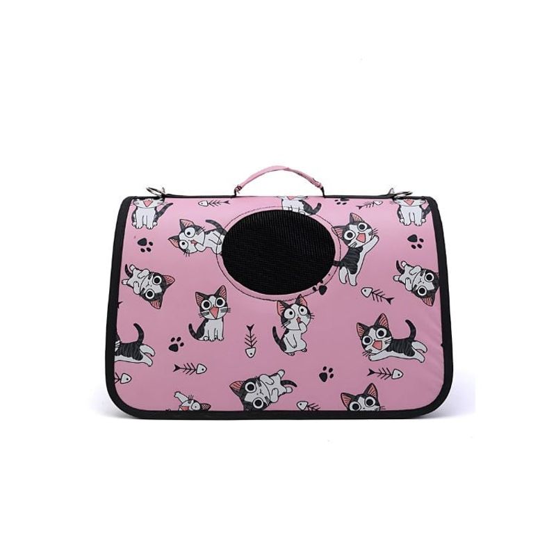 CRUSEC - Bolso De Traslado Para Gatos o Perros De Raza Pequeña - Rosa
