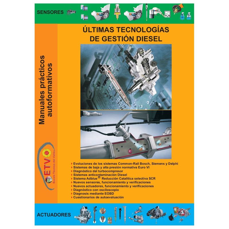 GENERICO - Libro manual de últimas tecnologías de gestión diésel Bosch Siemens Delphi