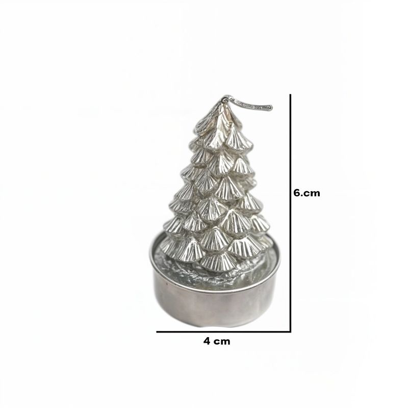 GENERICO - 3 velas navideñas adornos navideños arbol de navidad pla
