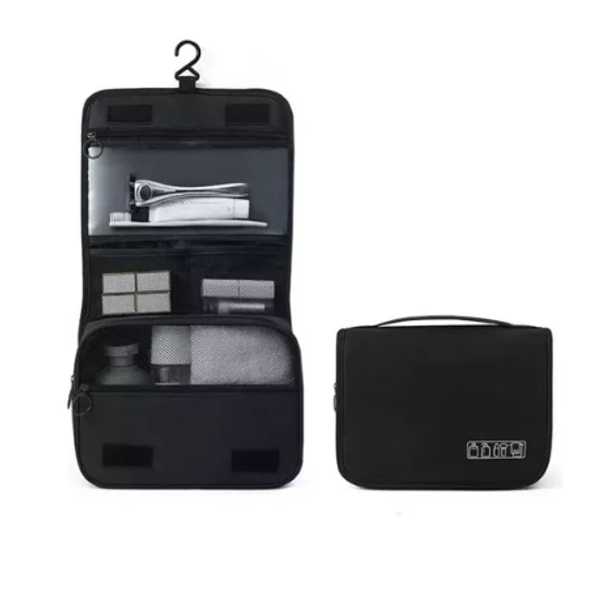 GENERICO - Bolsa Viaje Cosmetico Organizador De Maquillaje Impermeable NEGRO