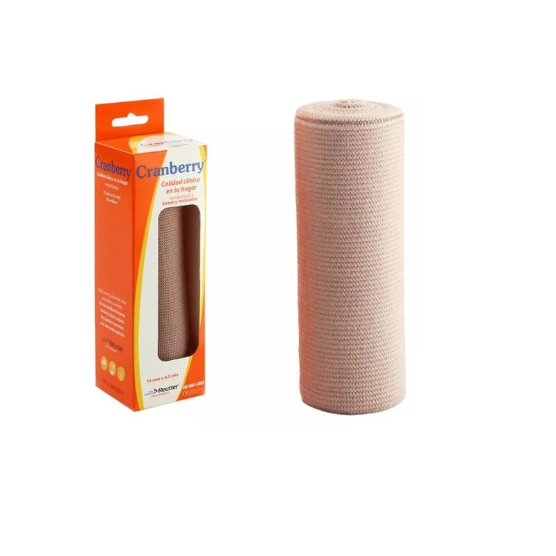 CRAMBERRY - Venda Elástica Suave Y Resistente 15cm X 45mtrs Cramberry