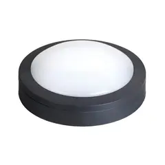LUMENLUX - Plafón LED Redondo Negro 11W 4000K IP65 17CM con sensor