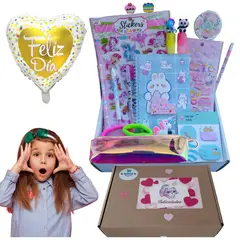 GENERICO - Set libreta A5 + accesorios de papelería regalo kawaii sorpresa