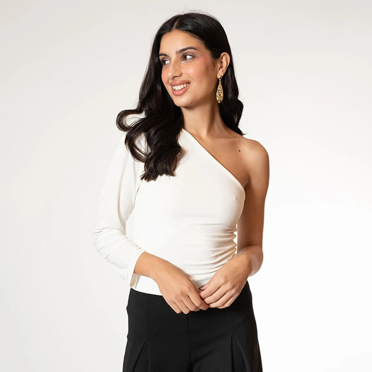 NATALIA SEGUEL - Polera Ema Blanco Natalia Seguel