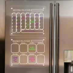 GENERICO - Set Pizarra Calendario Organizadora Para Refrigerador