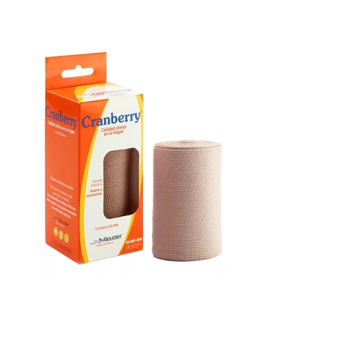 CRAMBERRY - Venda Elástica 10 Cm X 4,5 Mts Cranberry Suave Y Resistente