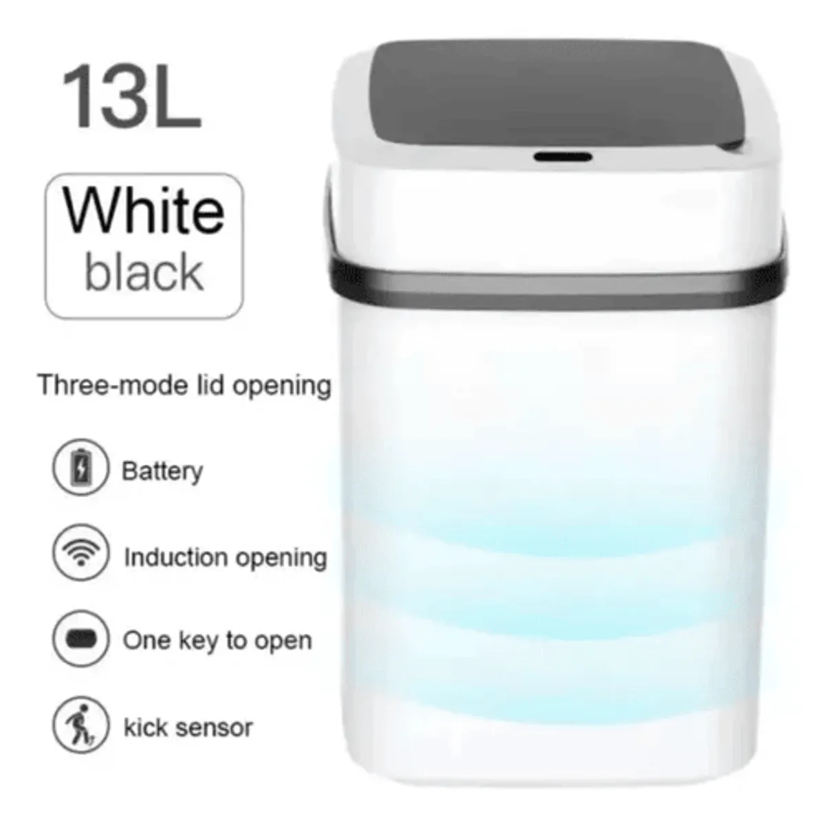 GENERICO - Papelera Inteligente De Sensor Sin Contacto.