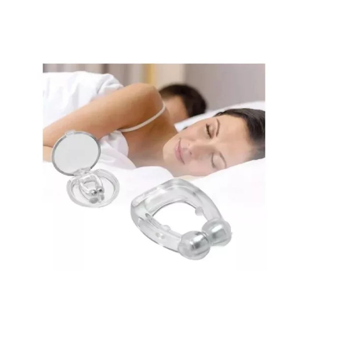 GENERICO - Clips Anti Ronquidos Nasal Biomagnético Roncar Anti Ronquido