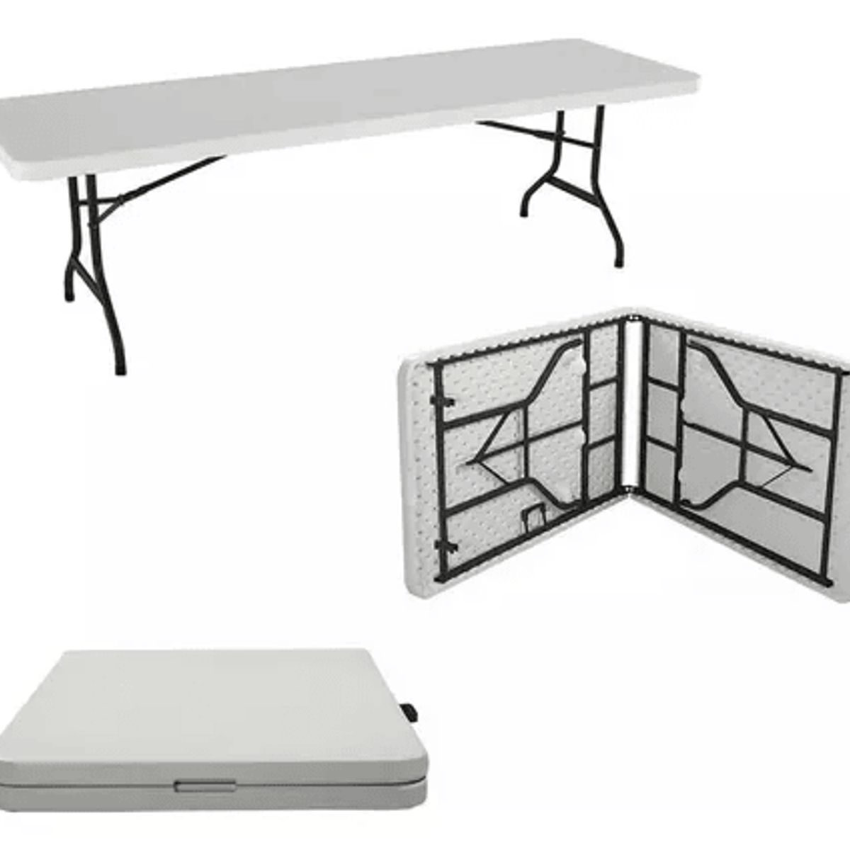 GENERICO - Mesa Plegable 1.80 Metros Portatil Multiuso