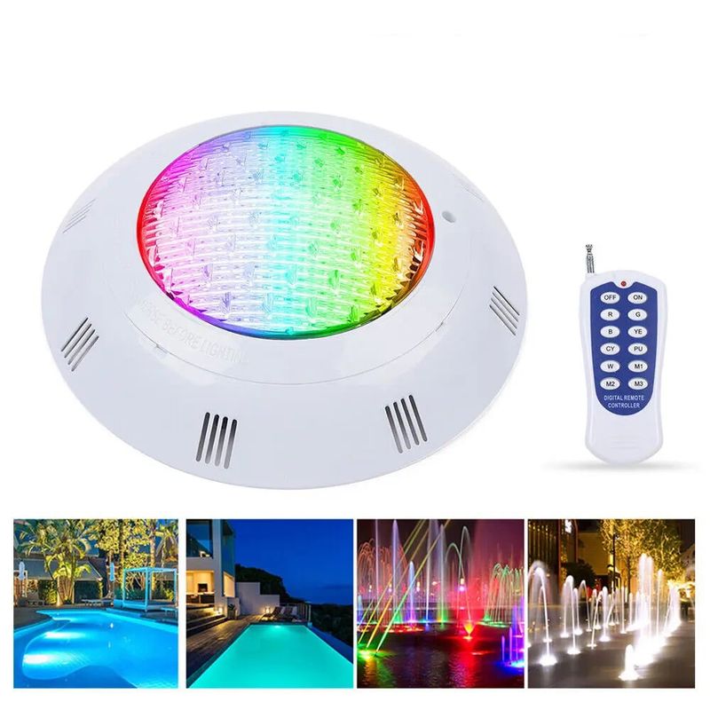 KUANGYE - Foco Led Piscina Multicolor 18w 12v Control Remoto