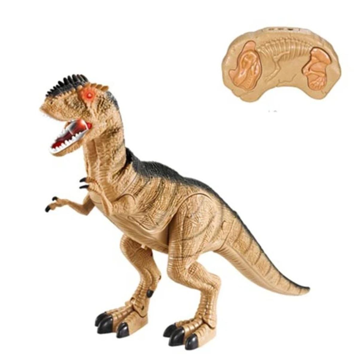 GENERICO - DINOSAURIO CONTROL REMOTO GRANDE 52 CM LUZ SONIDO
