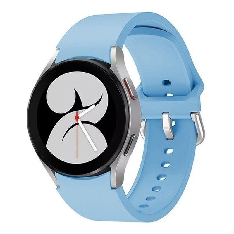 GENERICO - Correa Silicona Para Samsung Galaxy Watch 4 / Watch 5 - 20mm - Azul cielo