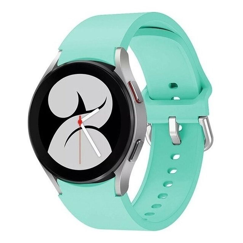 GENERICO - Correa Silicona Para Samsung Galaxy Watch 4 / Watch 5 - 20mm - Verde claro