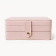 SILENE - Joyero organizador terciopelo rosa