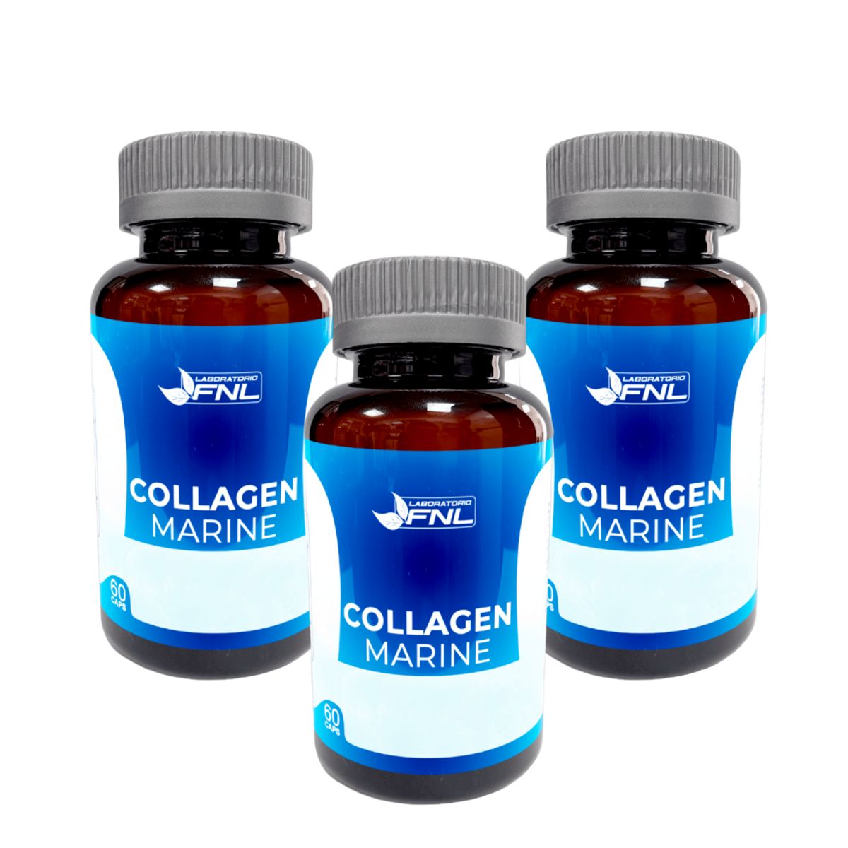 FNL - Colageno Hidrolizado Marino Fnl 180 Caps 3x60.